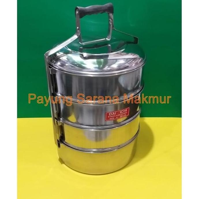 Rantang Jumbo 30 Cm Susun 4 Daichi / Tenong 30 Cm / Rantang Stainless Co