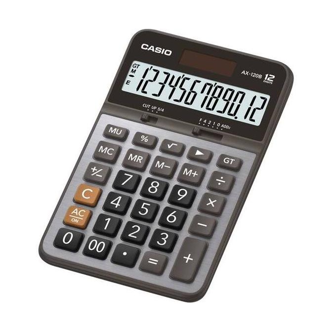 

Kalkulator Kantor/Praktis Tipe Meja Casio Ax-120B Layar Besar 12 Digit Co