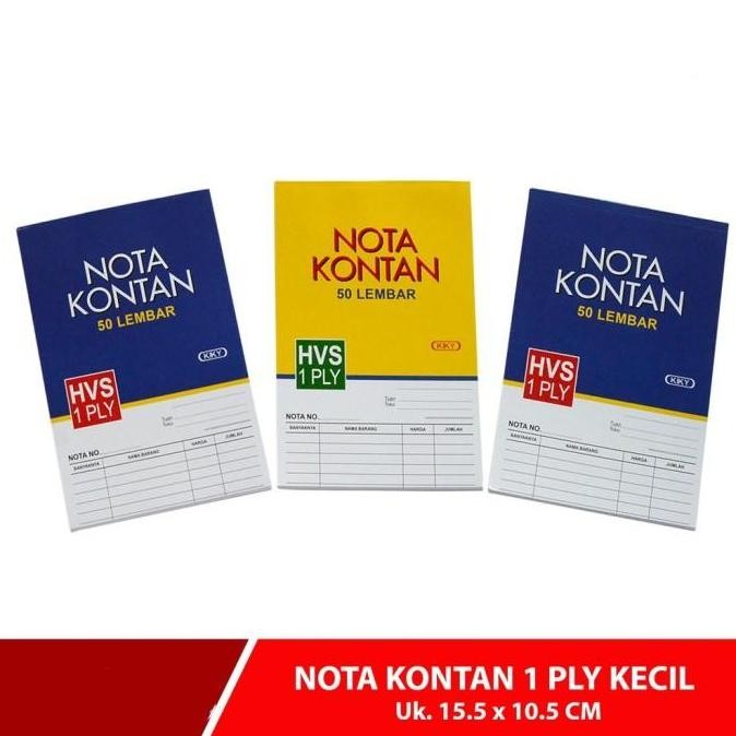 

10 Nota 1Rangkap 1Ply Kecil K1 Bon Co