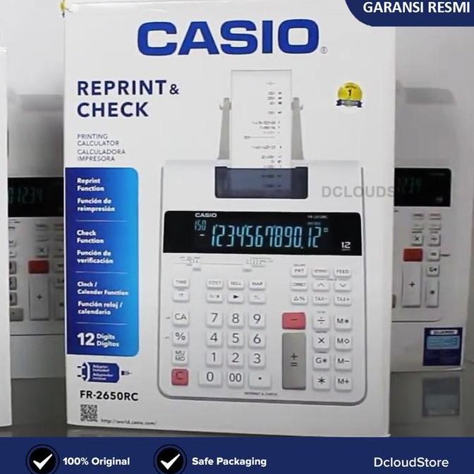 

Calculator Original Casio Fr-2650Rc Printing Kasir Kalkulator Printer Co