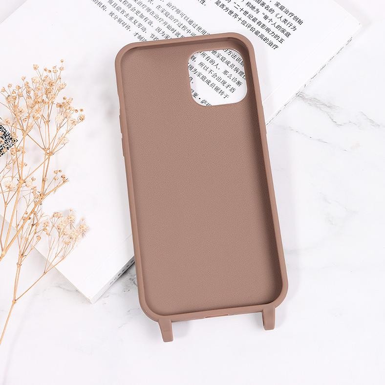 Premium Yok CaseCokelat Muda Case Tali Hp For For Iphone 13 16 15 14 12 Pro Max 12 Mini 11 Anti Fall