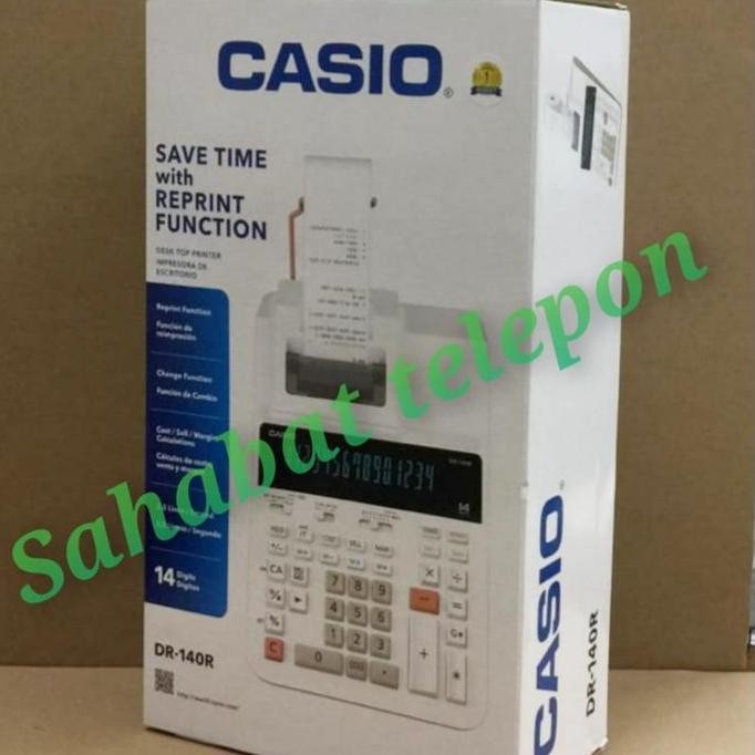

Kalkulator Save Time With Reprint Function Casio Dr-140R Co