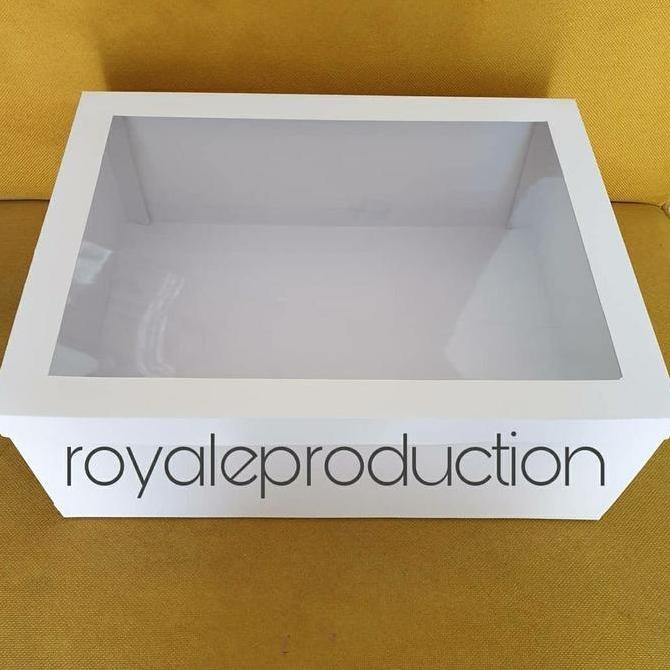 

1 Lusin Dus Putih Mika Atas Uk 30X40 T 15Cm Co