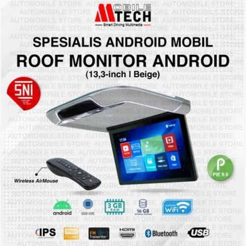 TERLARIS SMART TV PLAFON MONITOR ANDROID MTECH UNTUK SEMUA MOBIL
