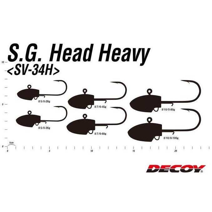 Terbaruu   Decoy Sv-34H Jig Head Sg Head Heavy