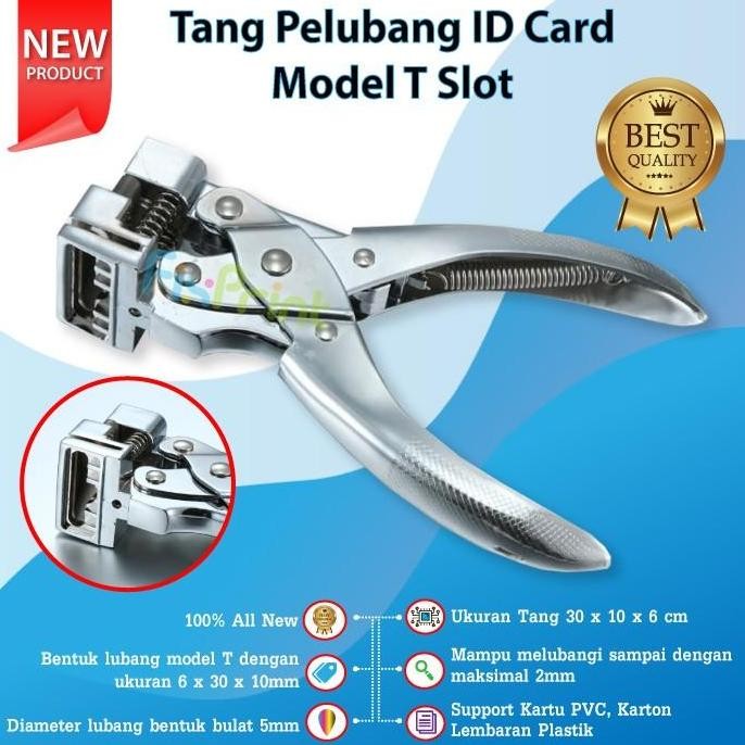 

Tang ID Card Puncher T-Shape Pelubang PVC Model T Punch Hole Pembolong