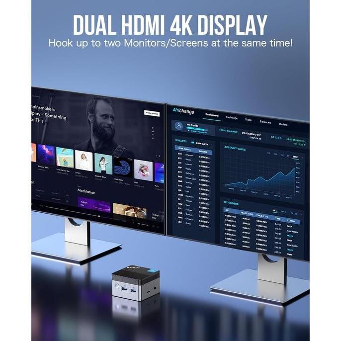 Mini Pc Intel Celeron N5105 Gmktec Kb5 8Gb Ram Ddr4 128 Ssd Sata - Windows 11 Pro 4K Video New Stok