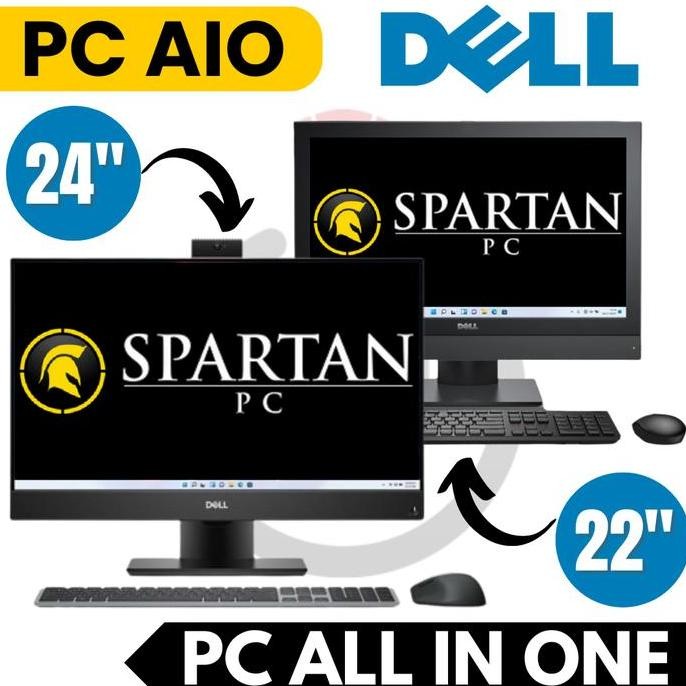 Pc Aio Dell Optiplex Core I7 / I5 / I3 - 22" / 24" - Pc All In One Second Set Komputer Pc Berkualita
