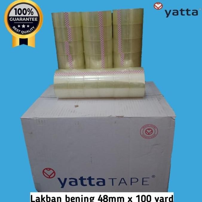 

Lakban Yatta Tape/Merah/Bening 100 Yard (Dust @ 72 Roll) TM