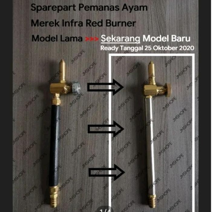 Sparepart Safety Device Infra-Red Burner Mensana Pemanas Ayam Pucukan Gasolec Gas Brooder Spruyer Pe