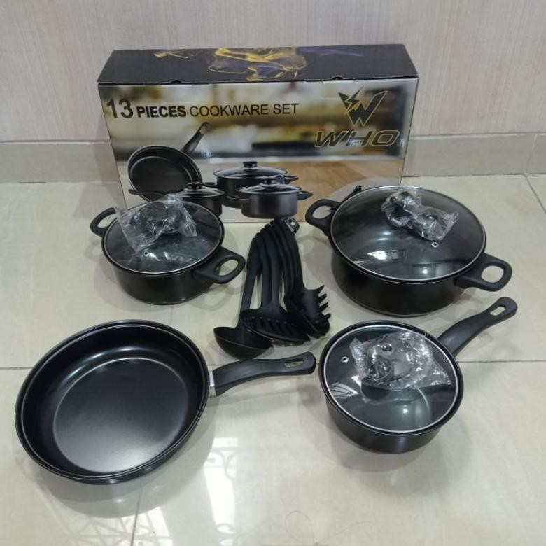 Panci Set Tlon 13pcs/Panci Cookware Set (Gionee)