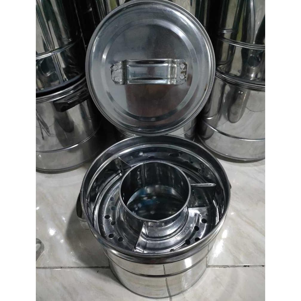 Dandang bakso mini 22 versi pendek polos & sekat 3