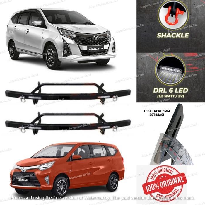 Tanduk Towing Depan Belakang Besi Bar Pelindung Bemper Mobil Calya 2016-2023 Original Dan Terpercaya