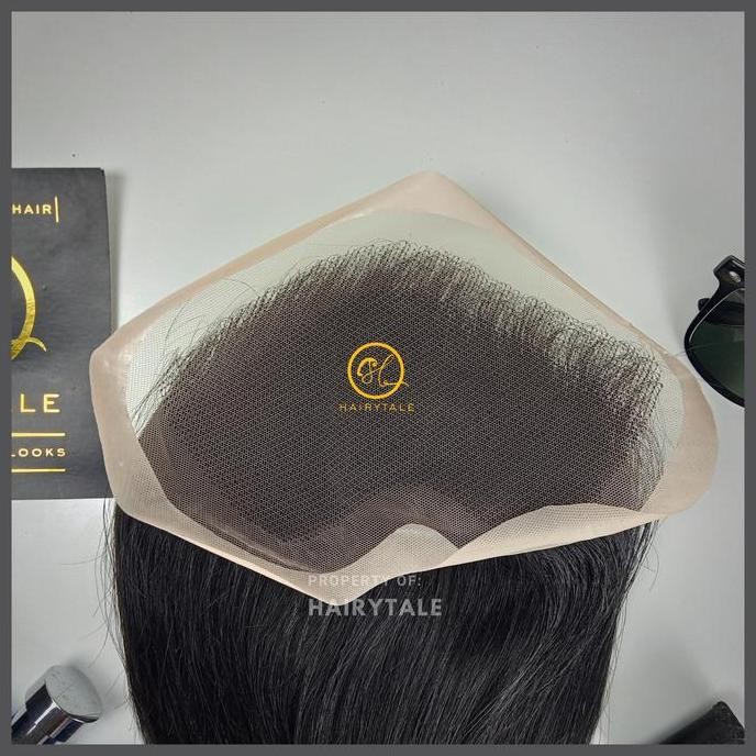 Toupee/tutup botak pria,warna natural 20cm, luas 10x22,100% Human Hair