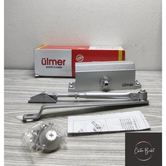 Door Closer ULMER Alat Penutup Pintu Otomatis Hidrolik Silver RESTOCK