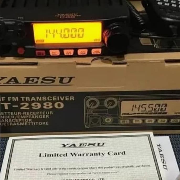 JUAL RADIO RIG YAESU FT-2980 GARANSI YAESU 2980 VHF murah