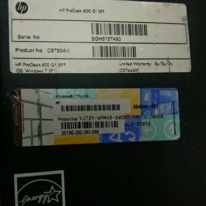 Cpu Pc Komputer Mini Hp Elitdesk 800 G1 Sff Haswell Kosongan New Stok