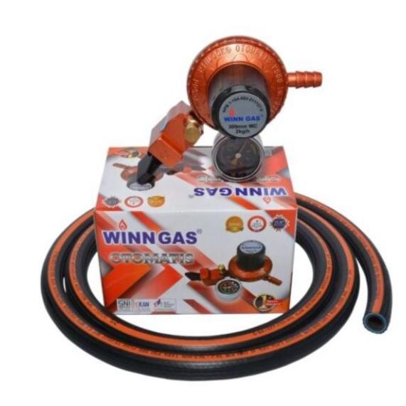 Regulator Kopana Safety Lock PINLOCK P 888 M Selang Gas LPG 700 PSI DN