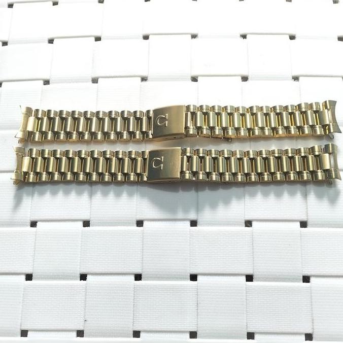 baru Strap Tali Jam Tangan Rantai Omega Size 18mm dan 20mm warna Gold