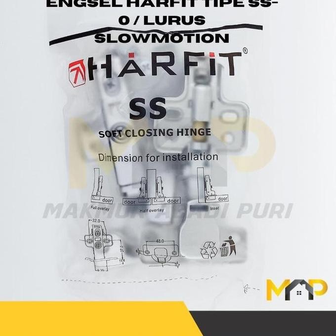 Engsel Pintu Lemari-Engsel Sendok Slow Motion Tipe SS-304 Harfit