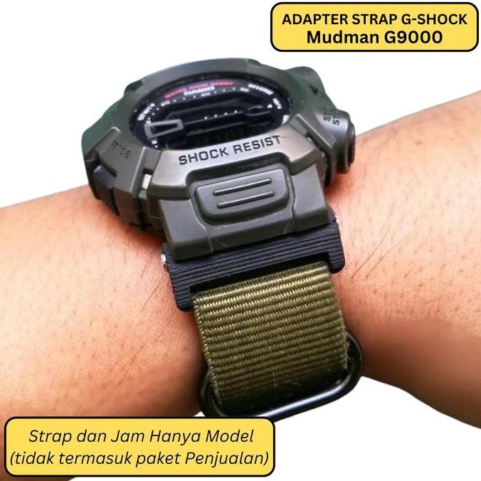 baru Adapter Strap Tali Jam Casio G-SHOCK Mudman G9000 untuk Nato Zulu Strap 22mm