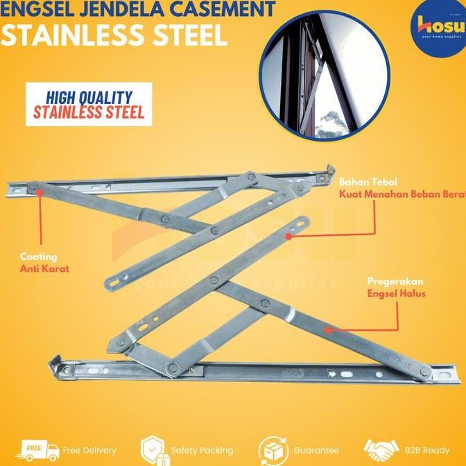 Engsel Jendela Casement Auto hold / engsel jendela atas bawah frictions satay menahan / engsel casem