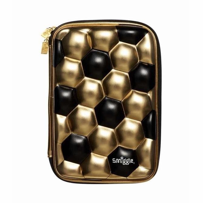 

Smiggle Pencil Case Hardtop Gold Unicorn Soccer Sequin and Double Zipp Kualitas Original