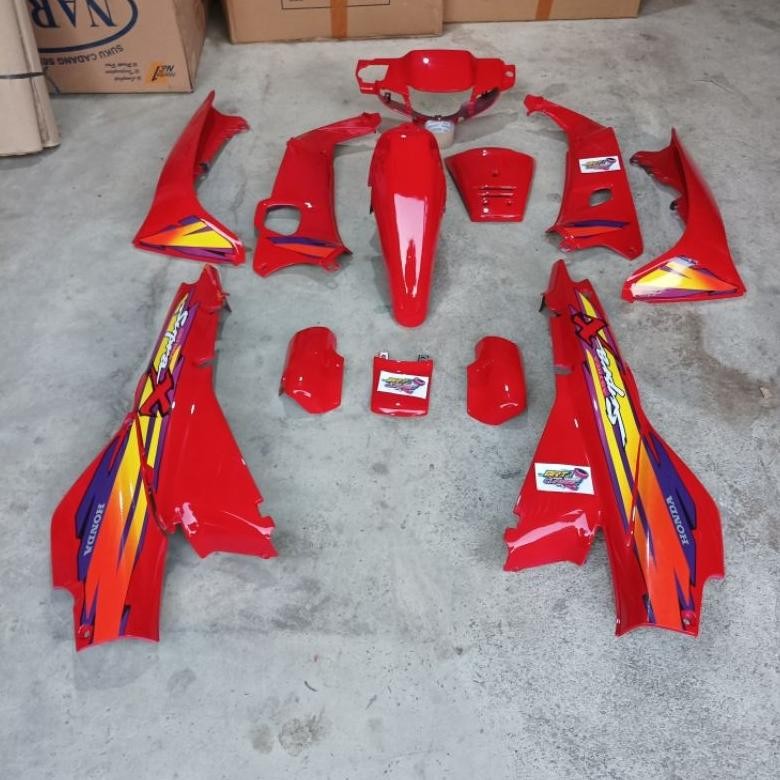 body full set halus supra x supra lama tahun 2002-2004 rna merah