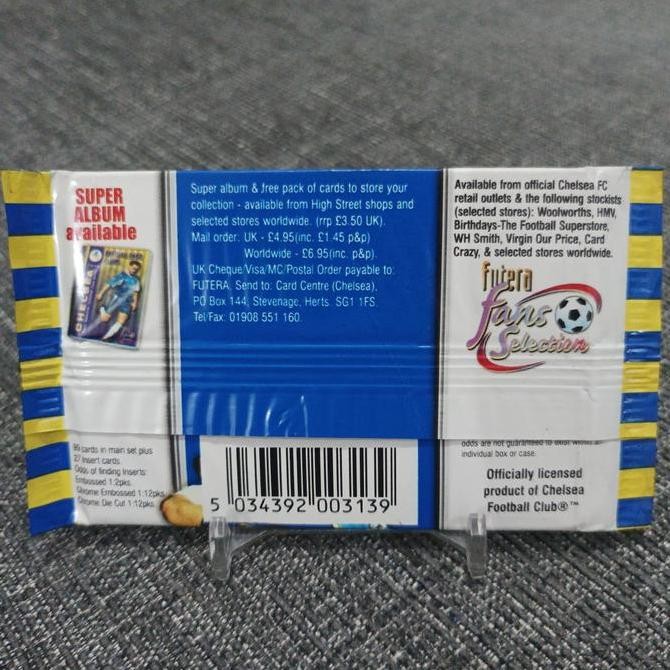 Futera fans selection 1999 chelsea trading card sealed pack