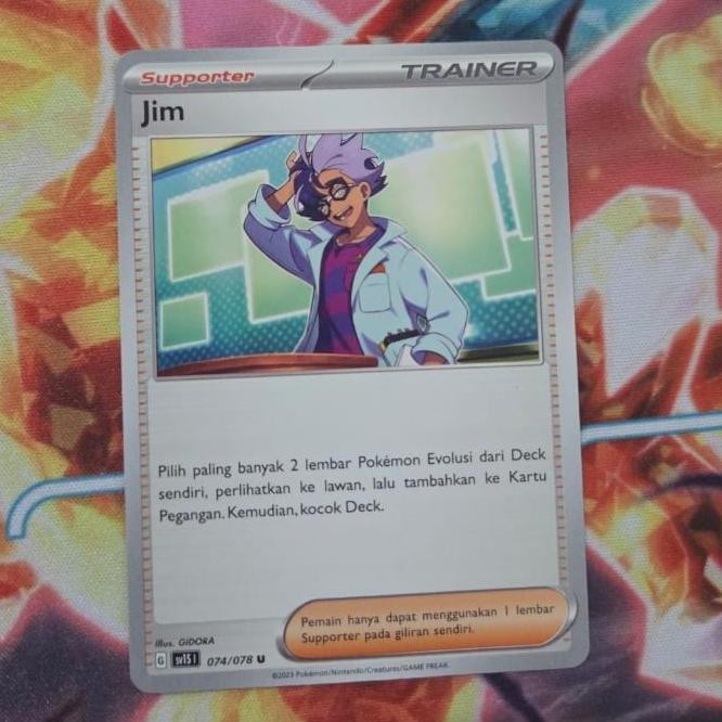 Jim Uncommon Kartu Pokemon Scarlet ex