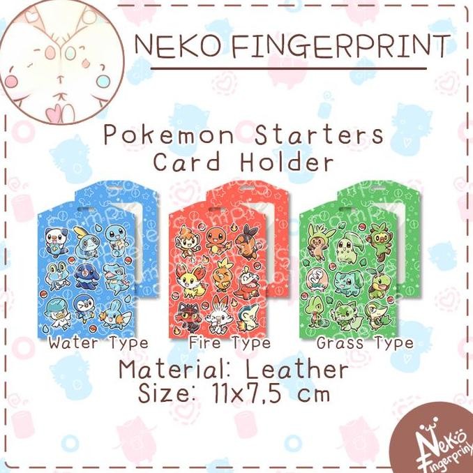 

READY Pokemon Starters ID Card Holder NEW