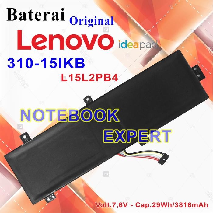 Baterai Laptop lenovo ideapad 310-15IKB/L15L2PB4 Original
