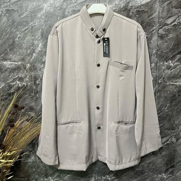 baru  jasko jas koko Terbaru dan Ter elegan jasko Muslim Baju Pria Dewasa Panjang Motif Bordir Kain 