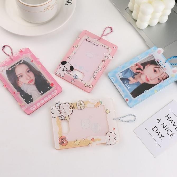 

restock !!! [TS] CUTIE CAHOL ACRYLIC Photocard Holder kpop Transparent Clear Acrylic Id Card Acrylic Frame Bingkai foto cahol