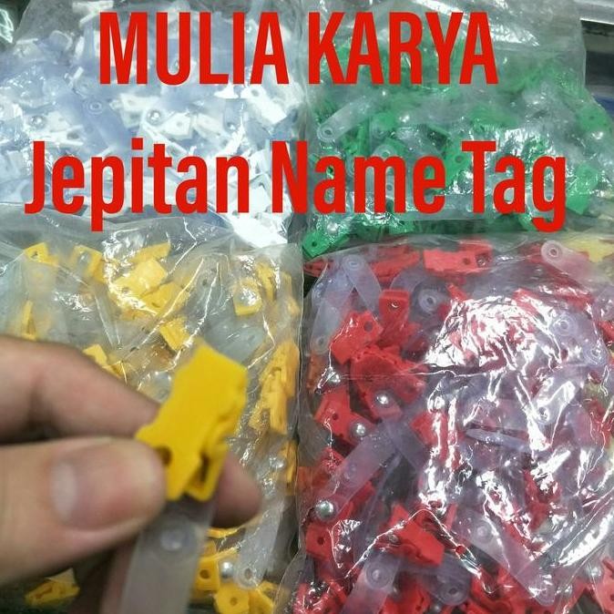 

READY Jepitan Name Tag Jepit Buaya Plastik NEW