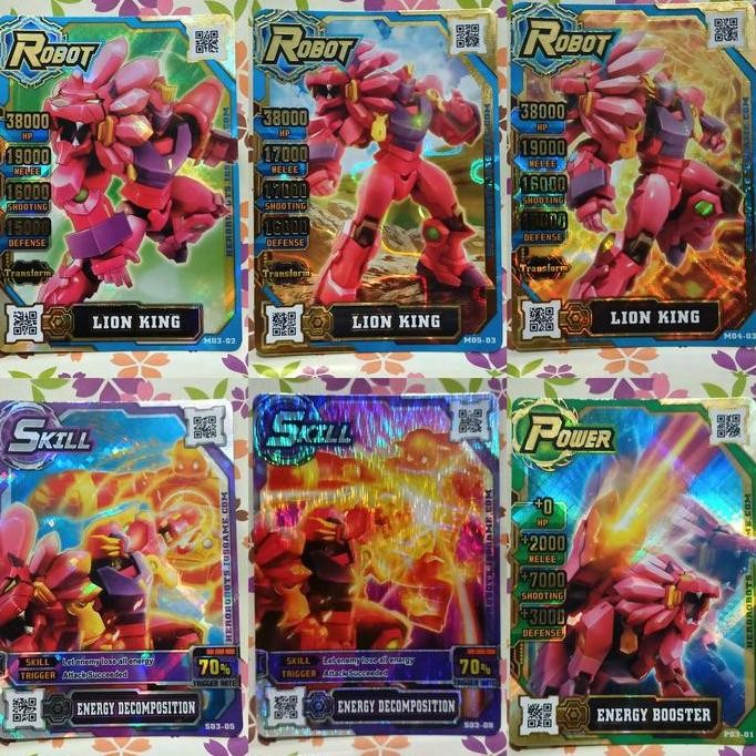hero of robots gold LION KING (TRANSFORM) robot-power-skill- set combo