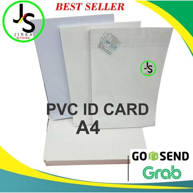 

READY Kertas Pvc Bahan ID Card Instan A4 isi 5 set (50 id Card) NEW