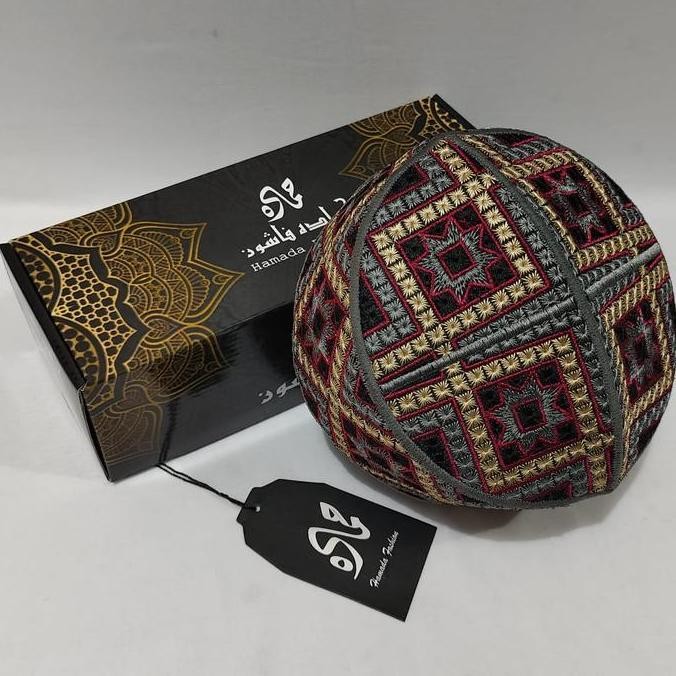 baru  Peci Pakistan Full Bordir Dewasa Hamada Fashion