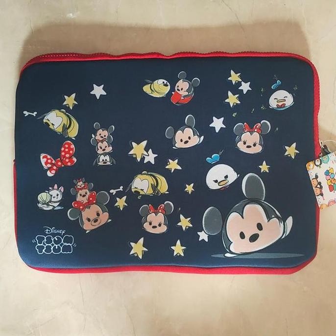 

READY Disney tsum tsum tsumtsum 14in laptop tablet case file organizer pouch NEW