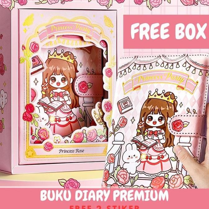 

READY Buku Diary Journal Agenda Notebook Planner magnetic Hard Cover ST0051 stationery Kertas Stiker NEW