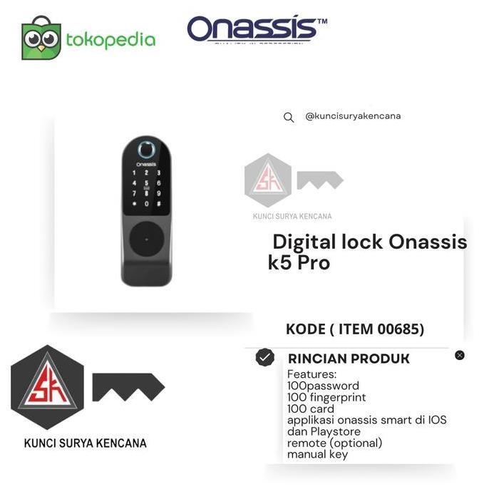 Digital Lock Onassis K5 Pro