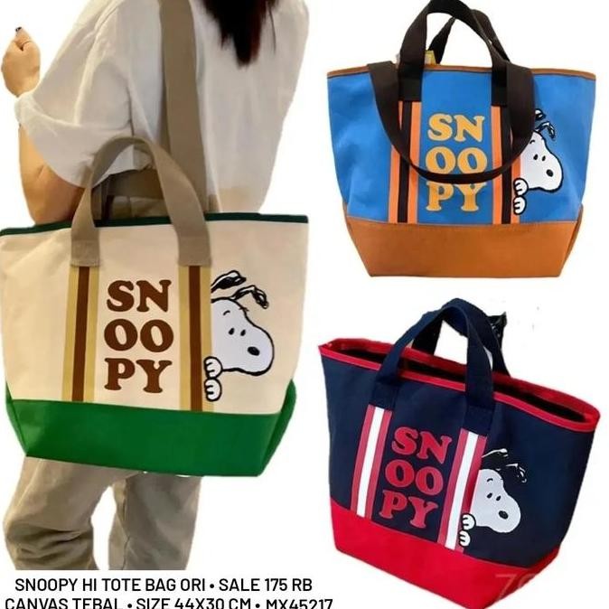 baru SNOOPY HI TOTE BAG ORI 3 warna