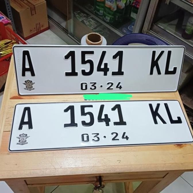 huruf plat nomor mobil sticker rp 1500