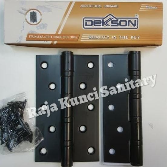 Engsel Dekson Hitam 5"X3"X3Mmx4Bb.Engsel Dekson 5" Stainless Sus 304