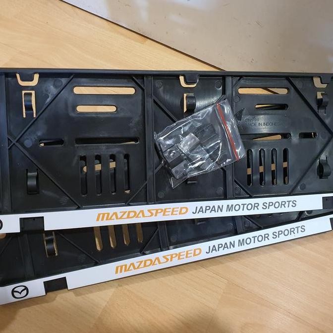 frame plat nomor mobil Mazda speed