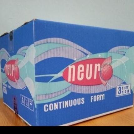 

BEBAS ONGKIR - [Grab/Gojek] Kertas Continuous Form Neuro 9,5X11 3 Ply Utuh / Dibagi 2