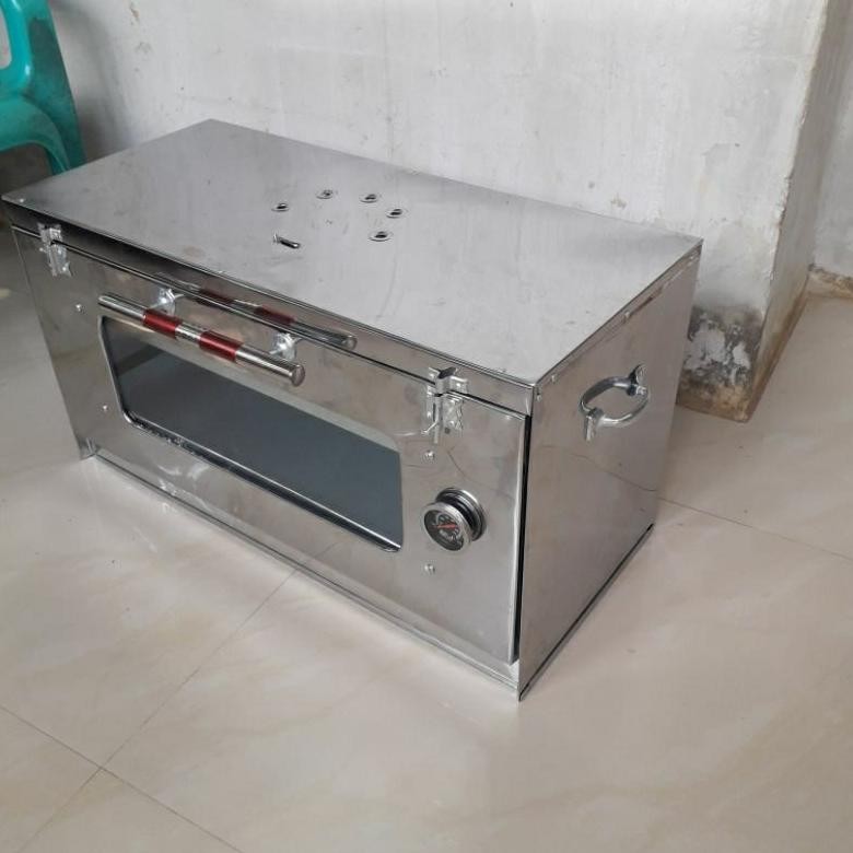 NEW Oven Kompor 2 Tungku Stainless Steel Dengan Thermometer [terbaik][terlaris]