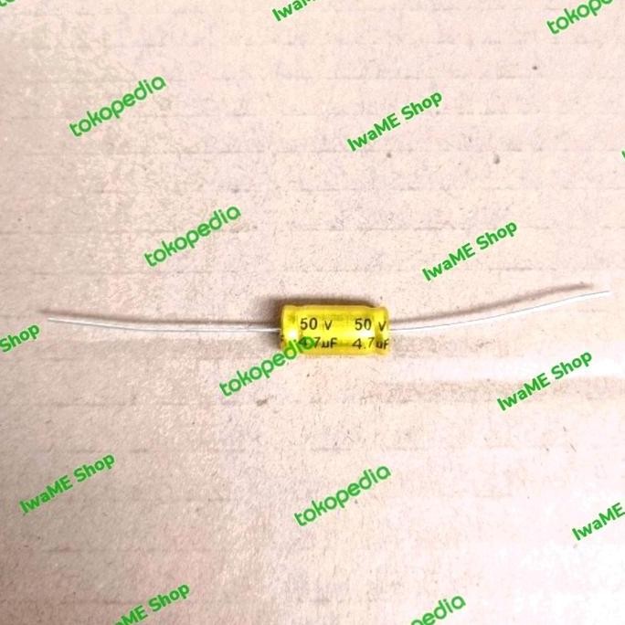 Baru (1) Elco Kapasitor Tweeter 4.7 uf 50v Non Polar iwam33 Segera Beli