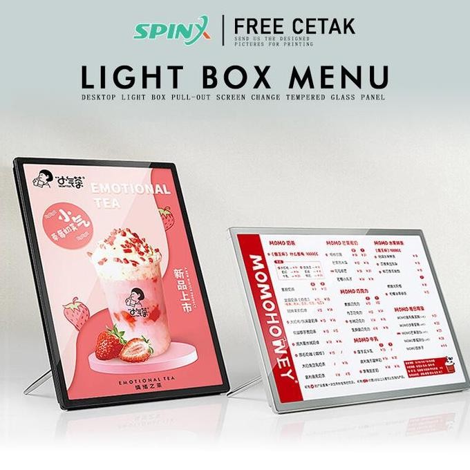 

TERBARU LED MENU DISPLAY SIZE A3 & A4 BISA POTRAIT&LANDSCAPE !!!!!
