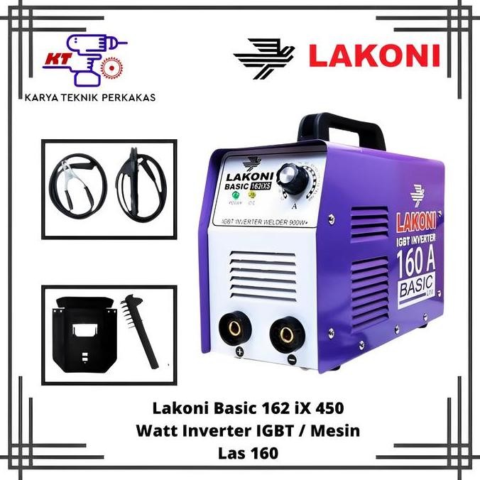 Lakoni Basic 162 iX 450 Watt Inverter IGBT / Mesin Las 160